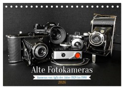 Cover-Bild zum Titel 'Alte Fotokameras - Kameras von Agfa der Jahre 1928 bis 1980 (Tischkalender 2026 DIN A5 quer), CALVENDO Monatskalender' von 'Jean-Louis Glineur'