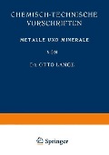 Cover-Bild zum Titel 'Metalle und Minerale' von 'Otto Lange'