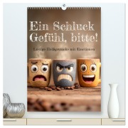 Cover-Bild zum Titel 'Ein Schluck Gefühl, bitte! - Lustige Heißgetränke mit Emotionen (hochwertiger Premium Wandkalender 2026 DIN A2 hoch), Kunstdruck in Hochglanz' von 'Mb Fotografie'