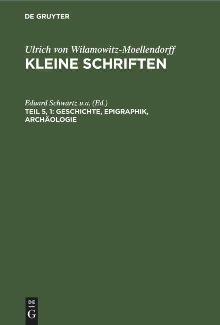 Geschichte, Epigraphik, Archäologie - 