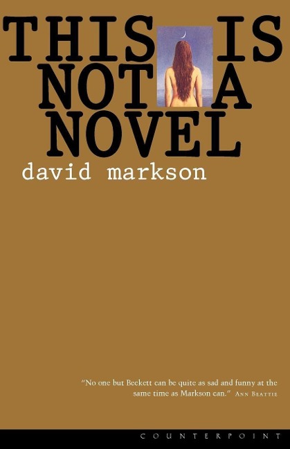 This Is Not a Novel - David Markson