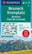 Cover-Bild zum Titel 'KOMPASS Wanderkarte 045 Bruneck, Kronplatz / Brunico, Plan de Corones 1:25.000' von ''