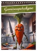 Cover-Bild zum Titel 'Gemüseapokalypse - Iss dein Gemüse auf, bevor es dich isst (Tischkalender 2026 DIN A5 hoch), CALVENDO Monatskalender' von 'Sell Pixs:Sell'