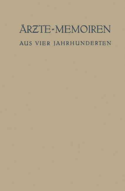 Ärzte-Memoiren - Erich Ebstein