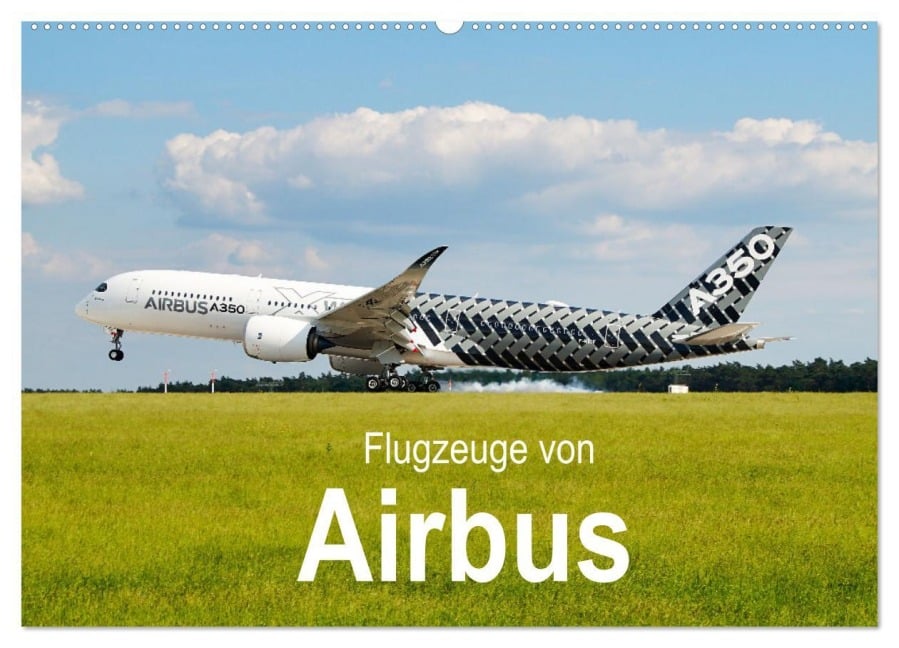 Flugzeuge von Airbus (Wandkalender 2025 DIN A2 quer), CALVENDO Monatskalender - Jakob Otto