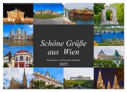Schöne Grüße aus Wien (Wandkalender 2025 DIN A2 quer), CALVENDO Monatskalender - Christa Kramer