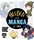 Cover-Bild zum Titel 'Helden als Manga zeichnen' von 'Lisa Santrau'