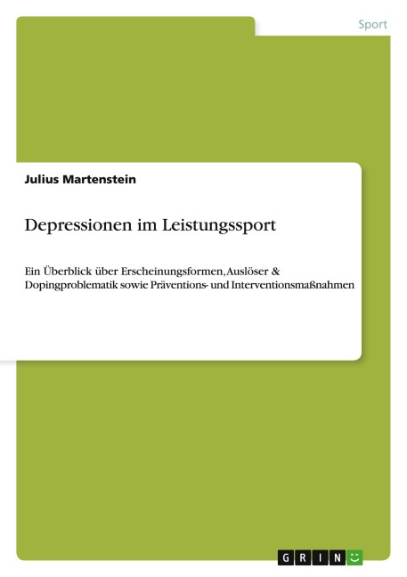 Depressionen im Leistungssport - Julius Martenstein