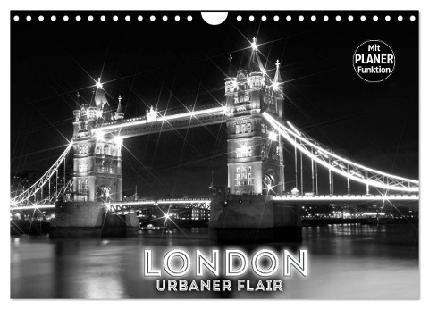 LONDON Urbaner Flair (Wandkalender 2024 DIN A4 quer), CALVENDO Monatskalender - Melanie Viola