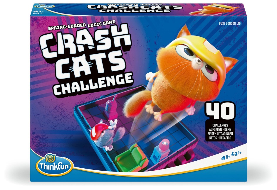 ThinkFun Crash Cats Challenge - Logikspiel ab 8 Jahre - 