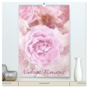 Vintage Flowers (hochwertiger Premium Wandkalender 2026 DIN A2 hoch), Kunstdruck in Hochglanz - Anja Otto