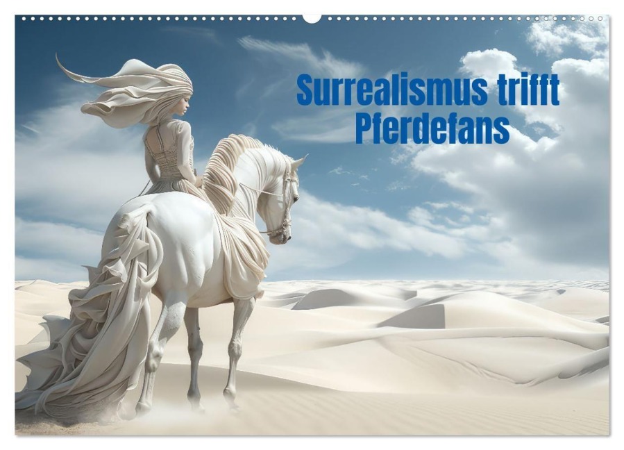 Surrealismus trifft Pferdefans (Wandkalender 2027 DIN A2 quer), CALVENDO Monatskalender - Liselotte Brunner-Klaus
