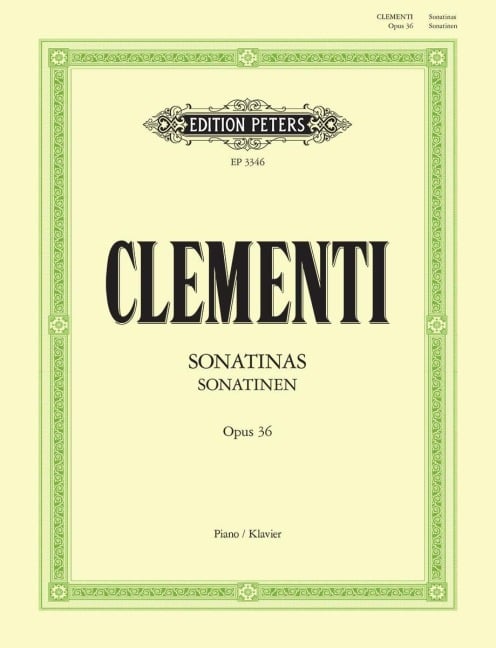Sonatinen für Klavier op. 36 - Muzio Clementi
