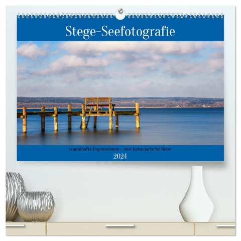 Stege - Seefotografie (hochwertiger Premium Wandkalender 2024 DIN A2 quer), Kunstdruck in Hochglanz - Thomas Rosier (Videografic)