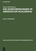Cover-Bild zum Titel 'Die Dorfordnungen im Herzogtum Schleswig' von 'Martin Rheinheimer'