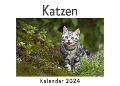 Katzen (Wandkalender 2024, Kalender DIN A4 quer, Monatskalender im Querformat mit Kalendarium, Das perfekte Geschenk) - Anna Müller
