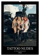 Cover-Bild zum Titel 'TATTOO NUDES (Wandkalender 2026 DIN A2 hoch), CALVENDO Monatskalender' von 'Popart Photography'