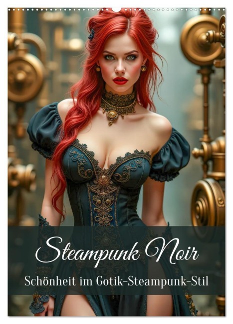 Steampunk Noir (Wandkalender 2026 DIN A2 hoch), CALVENDO Monatskalender - Ally Bee