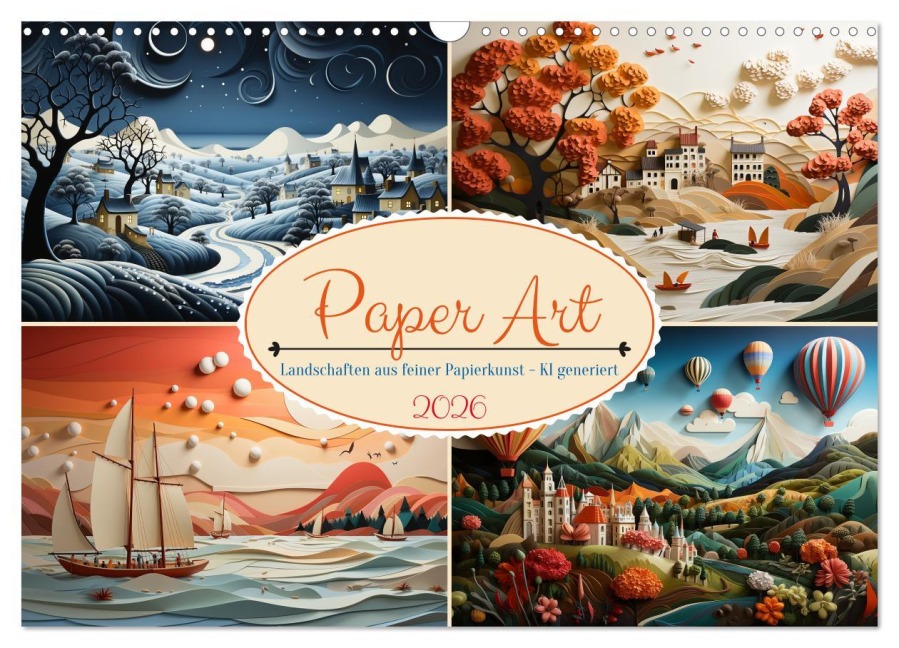 Paper Art (Wandkalender 2026 DIN A3 quer), CALVENDO Monatskalender - Cathrin Illgen