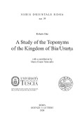 Cover-Bild zum Titel 'A Study of Toponyms of the Kingdom of Bia/Urartu' von 'Roberto Dan'
