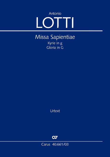 Missa Sapientiae - Antonio Lotti