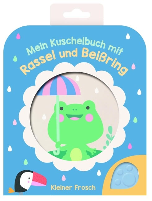 Mein Kuschelbuch mit Rassel und Beißring - Kleiner Frosch - 