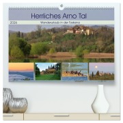 Cover-Bild zum Titel 'Herrliches Arno Tal - Wanderurlaub in der Toskana (hochwertiger Premium Wandkalender 2026 DIN A2 quer), Kunstdruck in Hochglanz' von 'auf deren Landgut einige Bilder entst Schaack - mit freundlicher Genehmigung der Fattoria La Vialla'
