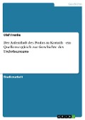 Cover-Bild zum Titel 'Der Aufenthalt des Paulus in Korinth - ein Quellenvergleich zur Geschichte des Urchristentums' von 'Olaf Franke'