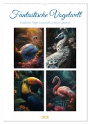 Cover-Bild zum Titel 'Fantastische Vogelwelt (Wandkalender 2026 DIN A2 hoch), CALVENDO Monatskalender' von 'Steffen Gierok-Latnaik'