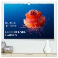 Blaue Tiefen - Leuchtende Farben (hochwertiger Premium Wandkalender 2025 DIN A2 quer), Kunstdruck in Hochglanz - Walter Adler