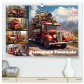 Steampunk Feuerwehr (hochwertiger Premium Wandkalender 2025 DIN A2 quer), Kunstdruck in Hochglanz - Sabine Löwer