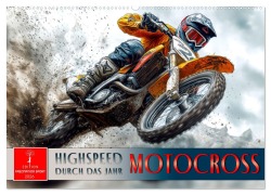 Motocross - Highspeed durch das Jahr (Wandkalender 2026 DIN A2 quer), CALVENDO Monatskalender - Peter Roder