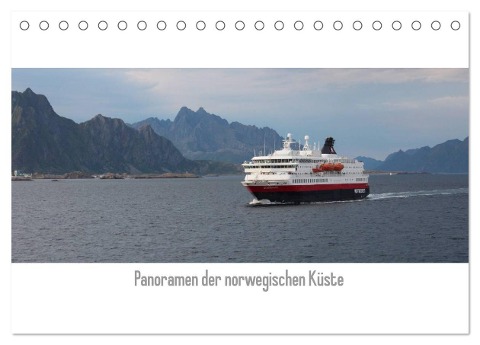 Panoramen der norwegischen Küste (Tischkalender 2025 DIN A5 quer), CALVENDO Monatskalender - Ingrid Lacher