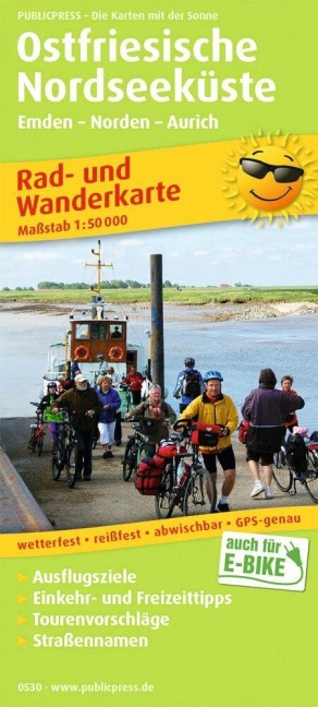Ostfriesische Nordseeküste, Westlicher Teil 1:50 000 - 
