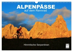 Cover-Bild zum Titel 'Alpenpässe auf dem Rennrad "Himmlische Serpentinen" (Wandkalender 2026 DIN A3 quer), CALVENDO Monatskalender' von 'Matthias Rotter'