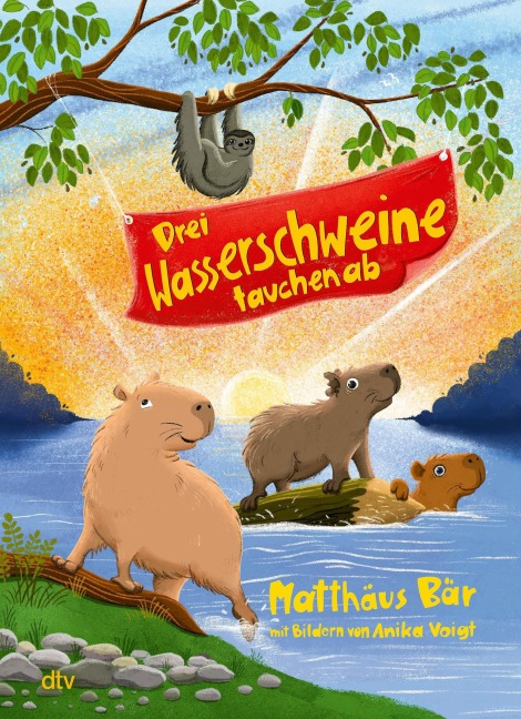 Drei Wasserschweine tauchen ab - Matthäus Bär