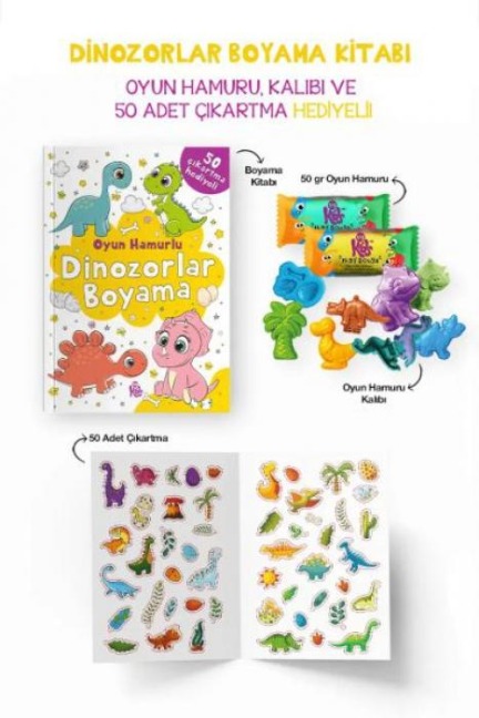 Dinozorlar Boyama Kitabi - Bilge Yorulmaz