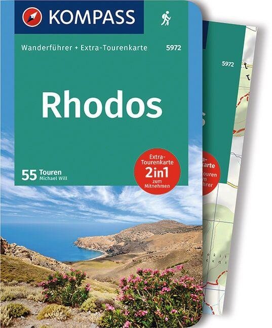 KOMPASS Wanderführer Rhodos, 55 Touren - Michael Will
