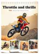 Cover-Bild zum Titel 'Throttle and thrills - High percentage motocross moments (Desk Calendar 2026 DIN A5 portrait), CALVENDO 12 Month DeskCalendar' von 'Andreas Spreider'