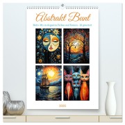 Cover-Bild zum Titel 'Abstrakt Bunt (hochwertiger Premium Wandkalender 2026 DIN A2 hoch), Kunstdruck in Hochglanz' von 'Cathrin Illgen'