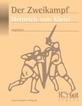 Cover-Bild zum Titel 'Der Zweikampf' von 'Heinrich von Kleist'
