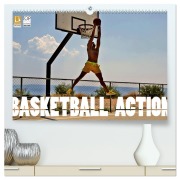 Cover-Bild zum Titel 'Basketball Action (hochwertiger Premium Wandkalender 2026 DIN A2 quer), Kunstdruck in Hochglanz' von 'Boris Robert'