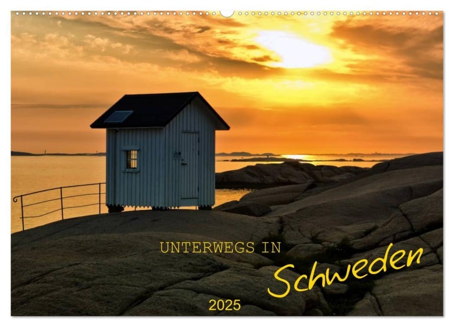 Unterwegs in Schweden (Wandkalender 2025 DIN A2 quer), CALVENDO Monatskalender - Manuela Falke