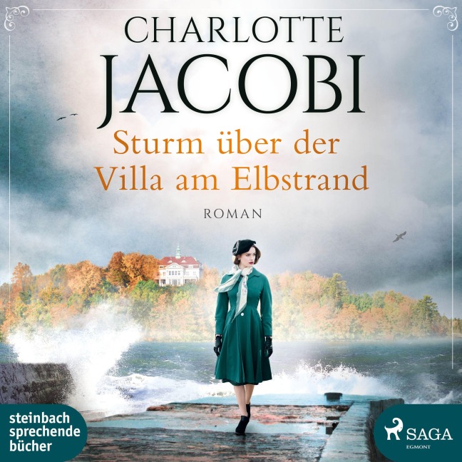 Sturm über der Villa am Elbstrand - Charlotte Jacobi