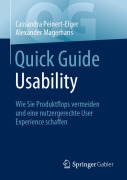 Cover-Bild zum Titel 'Quick Guide Usability' von 'Alexander Magerhans, Cassandra Peinert-Elger'