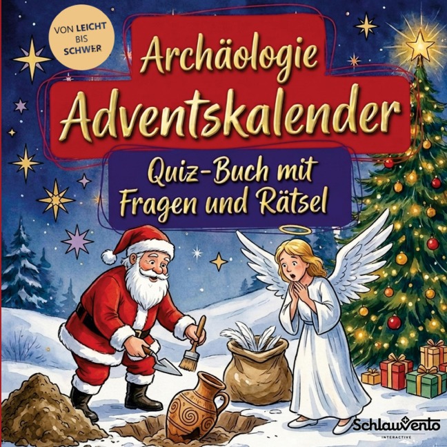 Archäologie-Adventskalender: Quiz-Buch mit Fragen und Rätsel - Schlauvento Interactive