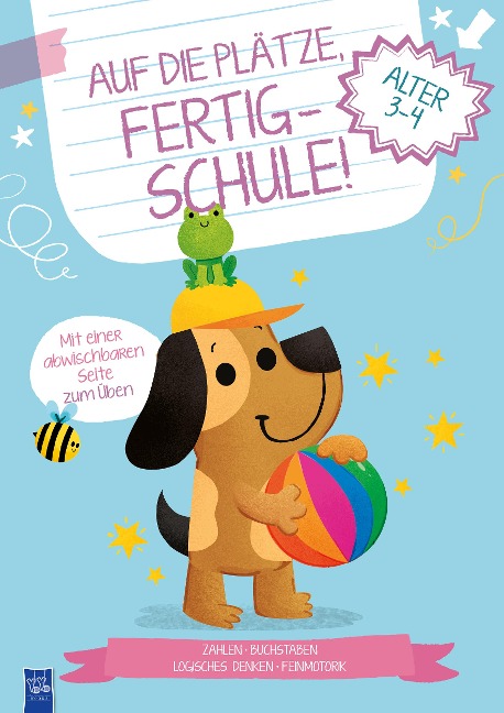 Auf die Plätze, fertig - Schule! 3-4 Jahre (Cover Hund) - 