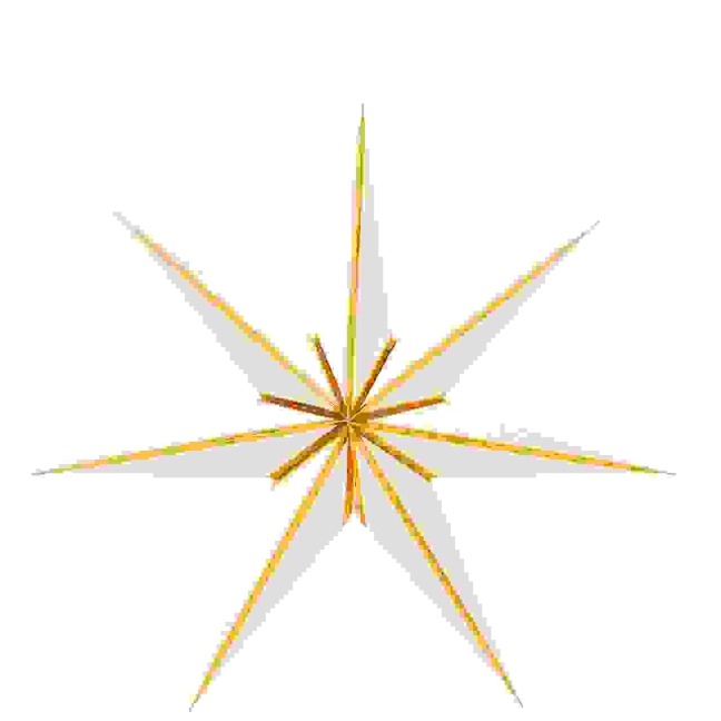Papierstern, Weiß/Gold, FSC MIX - 