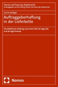 Cover-Bild zum Titel 'Auftraggeberhaftung in der Lieferkette' von 'Carolin Aufleger'