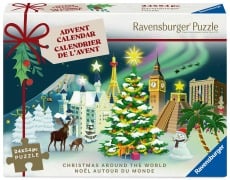 Cover-Bild zum Titel 'Puzzle-Adventskalender 24x 56 Teile - Christmas around the World' von ''